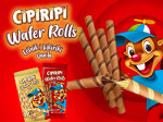Cipiripi Wafer Rolls peanut-hazelnut and vanilla